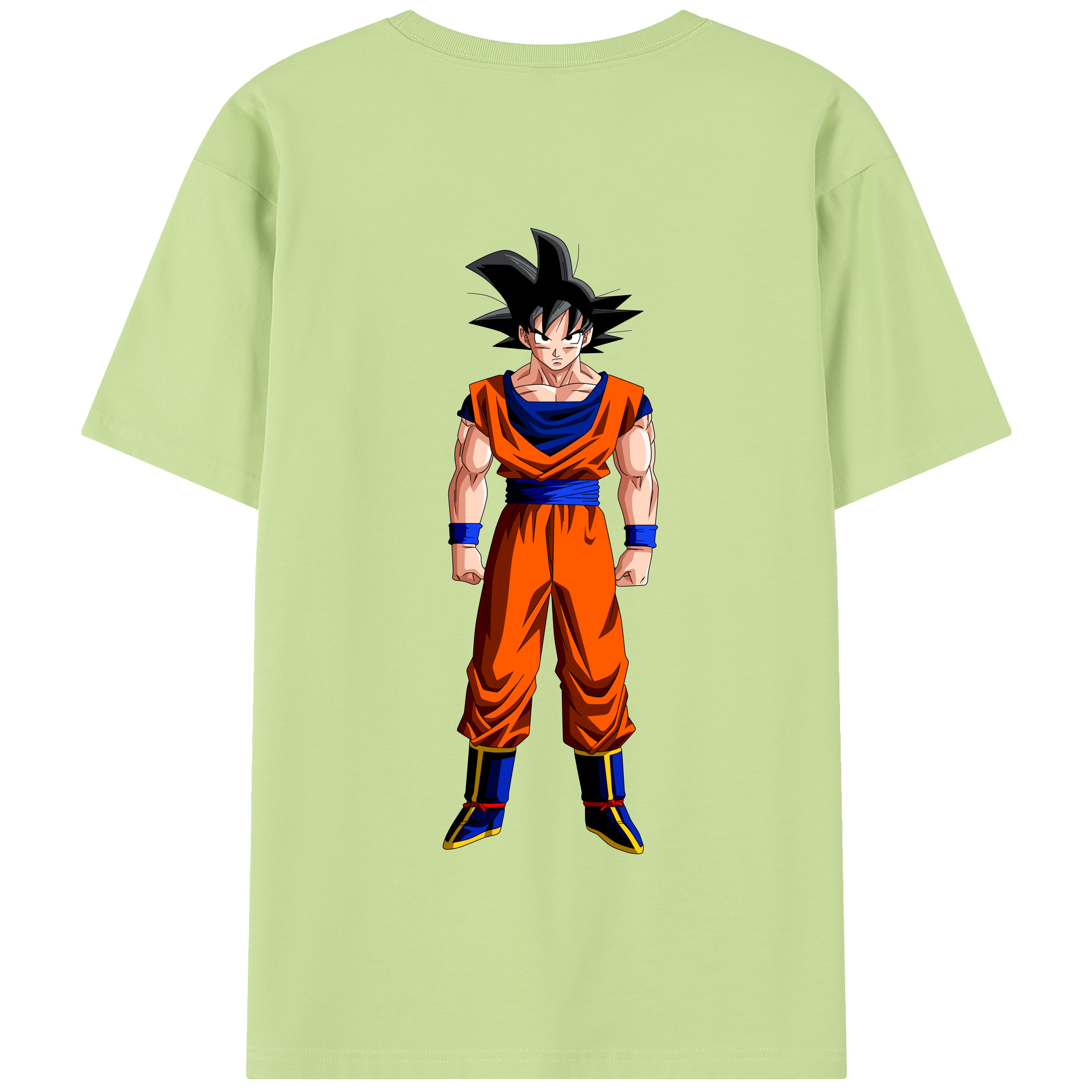 （画像用） ドラゴンボール 孫悟空（そん ごくう）Son Goku カカロット DRAGON BALL Kakarotto 綿100％半袖Tシャツ（背面プリント）